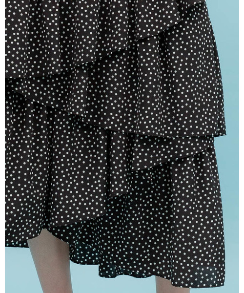 UNITED TOKYO(ユナイテッドトウキョウ)の「ドットティアードスカート(スカート・レディース・ベージュ/ブラック・1)」の22枚目の写真