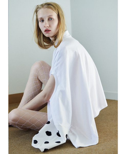 CRY.（クライ）の「Diane Arbus Tee（Tシャツ/カットソー・レディース・ホワイト/ブラック・36）」の6枚目の写真