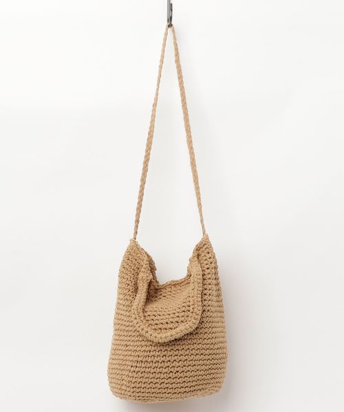 Fun & Daily（ファンアンドデイリー）の「F&D : 2wayコットンニットサマーバッグ（かごバッグ・レディース・ホワイト/ベージュ・FREE）」の6枚目の写真