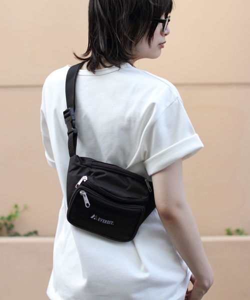 EVEREST（エベレスト）の「EVEREST / エベレスト　ウエストバッグ FUNNY PACK（ボディバッグ/ウエストポーチ・レディース・ブラック/パープル/レッド/ターコイズブルー/ブラック系その他2/カモフラージュ・FREE）」の19枚目の写真