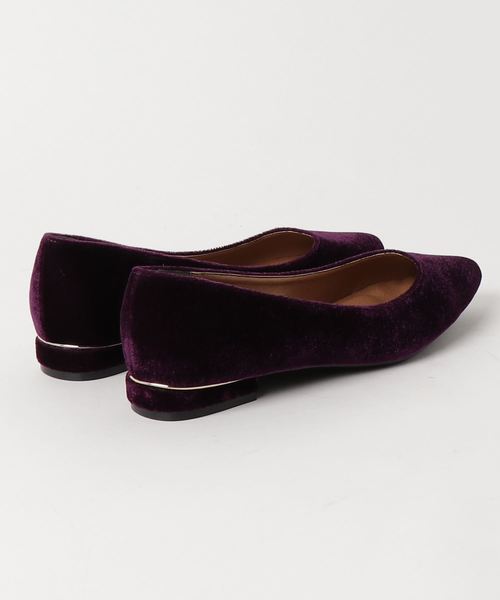 NATURAL BEAUTY BASIC（ナチュラルビューティーベーシック）の「【otonaMUSE 12月号掲載】ベルベットメタルフラット（パンプス・レディース・ネイビー/パープル系その他・23.5cm/24.5cm/23.0cm/24.0cm）」の4枚目の写真