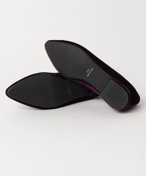 NATURAL BEAUTY BASIC（ナチュラルビューティーベーシック）の「【otonaMUSE 12月号掲載】ベルベットメタルフラット（パンプス・レディース・ネイビー/パープル系その他・23.5cm/24.5cm/23.0cm/24.0cm）」の3枚目の写真