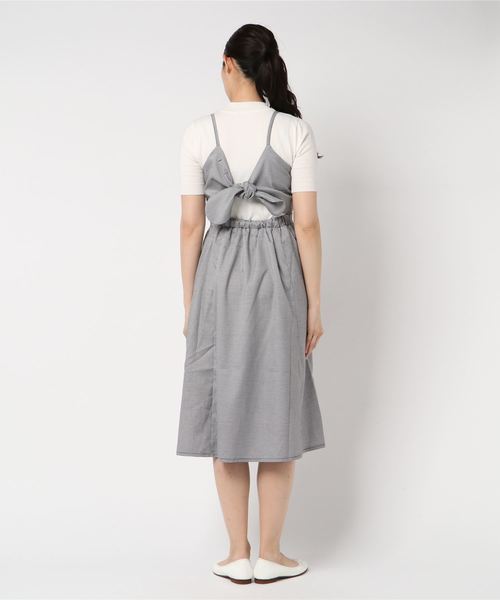 axes femme（アクシーズファム）の「チェック柄キャミワンピース（ワンピース・レディース・ブラウン/ブラック・MEDIUM）」の3枚目の写真