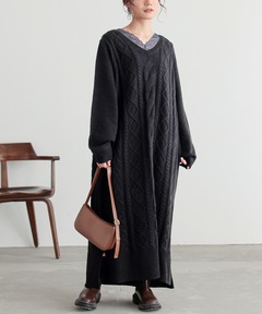 MURRAL/ミューラル】Dahlia shrinking embroidery camisole dress