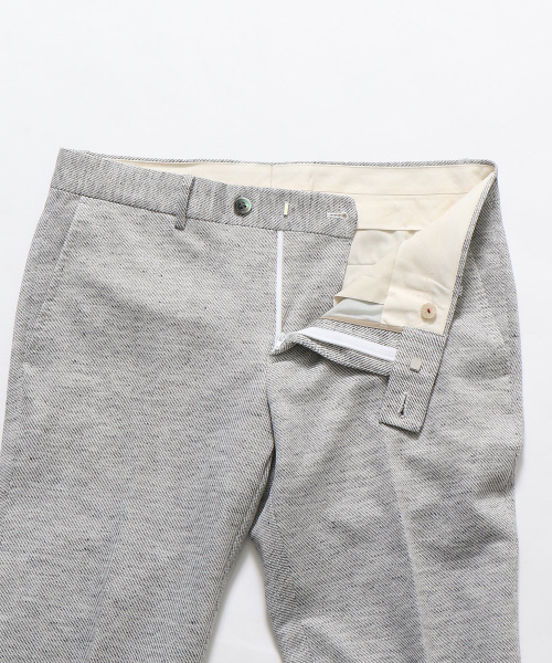 ABAHOUSE(アバハウス)の「【Recency of Mine/セットアップ対応】TOP LINEN ニットツイルパンツ(その他パンツ・メンズ・ネイビー/アイボリー・46/48/44/50)」の3枚目の写真