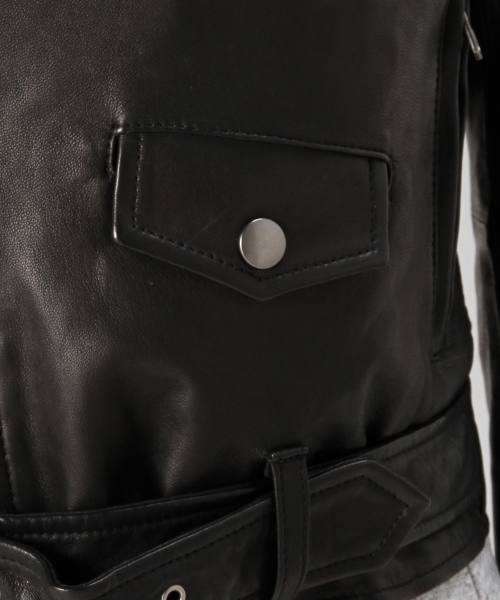 Jewel Changes(ジュエルチェンジズ)の「JCUR レザー ダブル ライダース(ライダースジャケット・レディース・ブラック・36/38)」の17枚目の写真