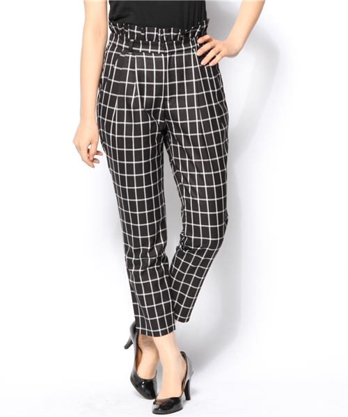 CAPRICIEUX LE'MAGE（カプリシューレマージュ）の「ハイウエストタックPT（その他パンツ・レディース・ホワイト/グリーン/ブラック・FREE）」の3枚目の写真