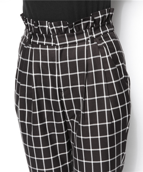 CAPRICIEUX LE'MAGE（カプリシューレマージュ）の「ハイウエストタックPT（その他パンツ・レディース・ホワイト/グリーン/ブラック・FREE）」の6枚目の写真