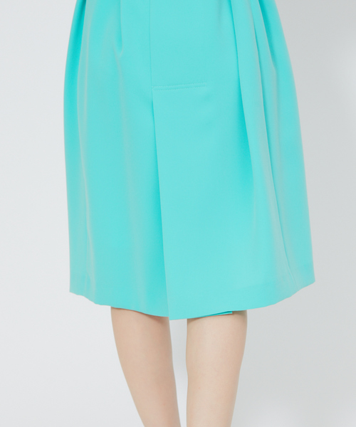 DESIGNWORKS（デザインワークス）の「ジョーゼットワンピース（ワンピース・レディース・オフホワイト/エメラルド/ブラック・38）」の7枚目の写真