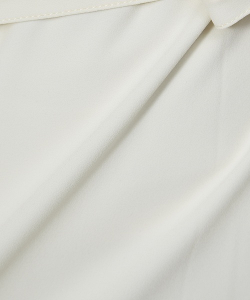 DESIGNWORKS（デザインワークス）の「ジョーゼットワンピース（ワンピース・レディース・オフホワイト/エメラルド/ブラック・38）」の4枚目の写真