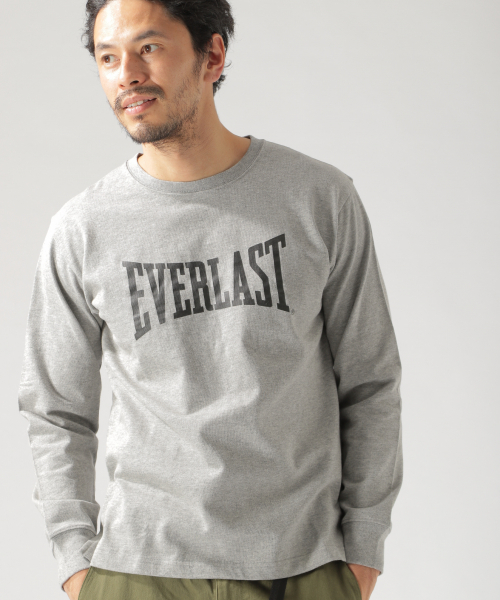 EVERLAST(スポーツ・ライフスタイル)(エバーラスト)の「EVERLAST(エバーラスト)】別注OE L/ST(Tシャツ/カットソー・メンズ・ホワイト/ブラック/グレー・SMALL/MEDIUM/LARGE)」の3枚目の写真