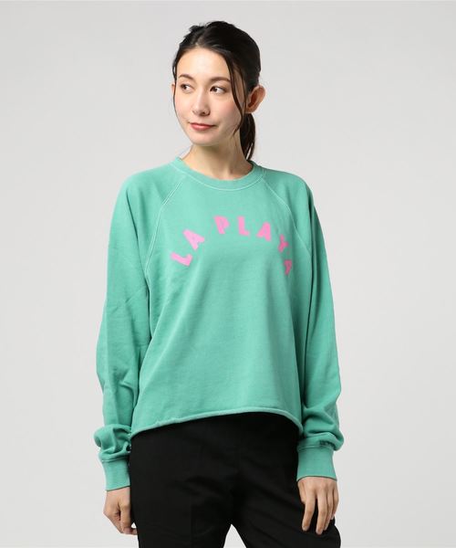 セール Billabong レディース レディース Shore Waves トレーナー ビラボン スウェット Waves クルースウエット トレーナー ボリューム袖 スウェット Billabong ビラボン のファッション