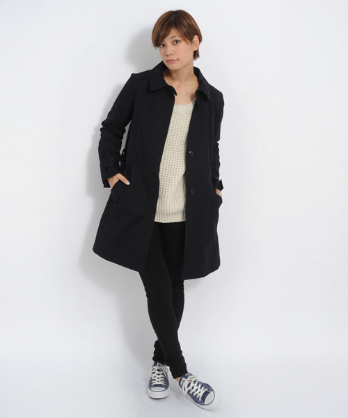 MILKFED.(ミルクフェド)の「HANDSOME SPRING COAT(トレンチコート・レディース・ベージュ/カーキ/ネイビー・SMALL/MEDIUM)」の3枚目の写真