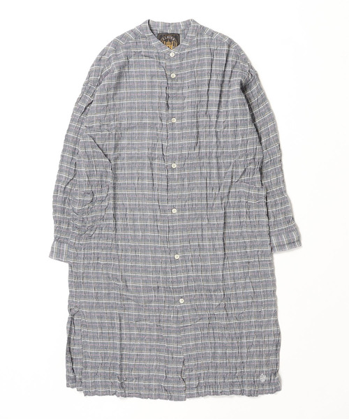 ALDIES(アールディーズ)の「Skills Long Shirt / スキルスロングシャツ(ワンピース・レディース・ブラウン/グレー・FREE)」の8枚目の写真