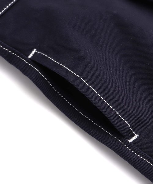 apres les cours(アプレレクール)の「ビスチェジャンスカ(ジャンパースカート・キッズ・ネイビー/オフホワイト・80/90/120/130/140/100/110)」の4枚目の写真