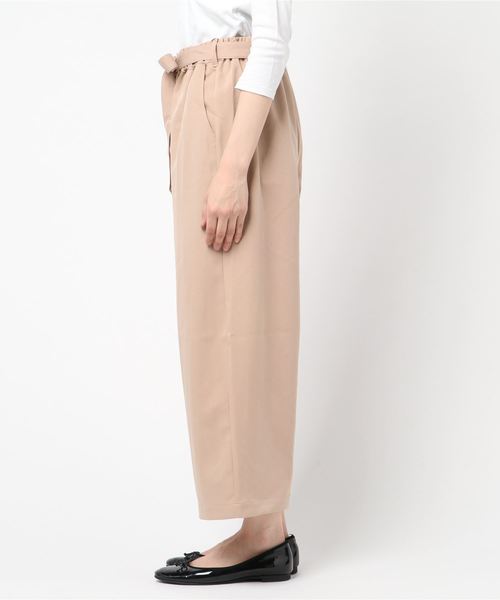 おしゃれスタ(オシャレスタ)の「シルケットポンチ ベルト付ギャザーPNT(LC)(その他パンツ・レディース・ベージュ/ネイビー/カーキ/ピンク・FREE)」の6枚目の写真