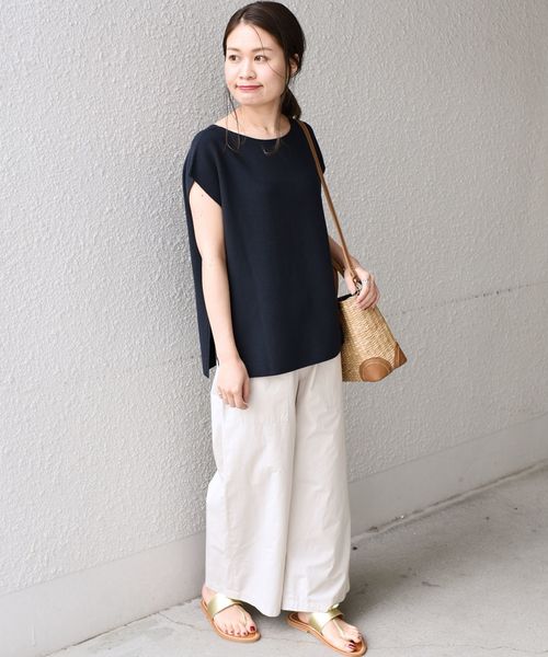 liflattie ships(リフラティ シップス)の「liflattie ships:イージークロップドパンツ◇(その他パンツ・レディース・チャコールグレー/ナチュラル/グリーン・SMALL/MEDIUM)」の21枚目の写真
