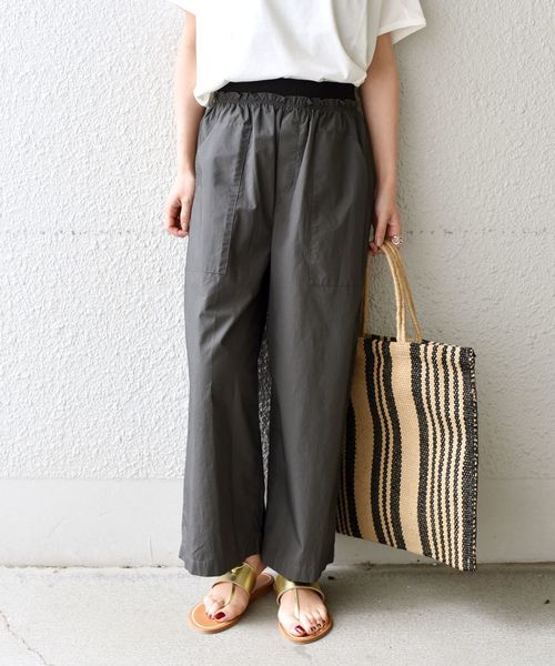 liflattie ships(リフラティ シップス)の「liflattie ships:イージークロップドパンツ◇(その他パンツ・レディース・チャコールグレー/ナチュラル/グリーン・SMALL/MEDIUM)」の15枚目の写真