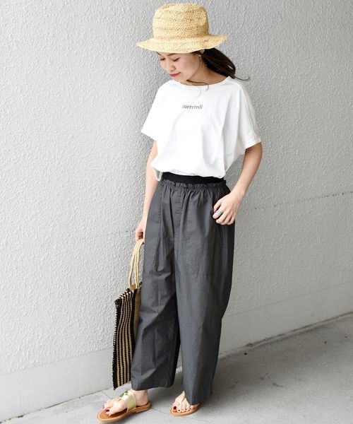 liflattie ships(リフラティ シップス)の「liflattie ships:イージークロップドパンツ◇(その他パンツ・レディース・チャコールグレー/ナチュラル/グリーン・SMALL/MEDIUM)」の19枚目の写真