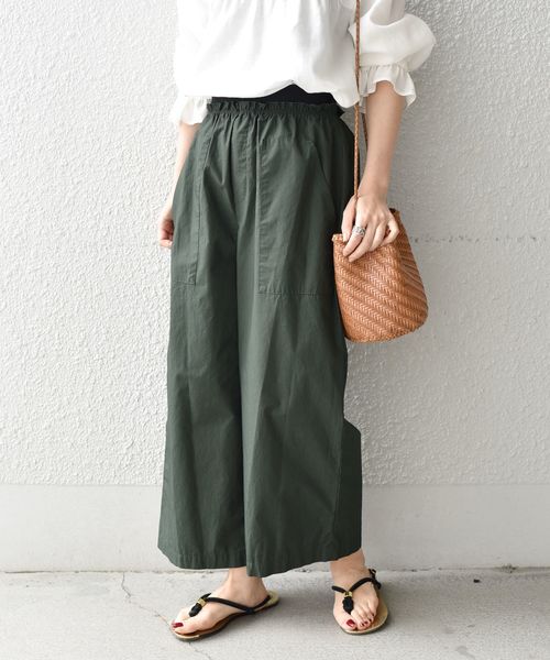 liflattie ships(リフラティ シップス)の「liflattie ships:イージークロップドパンツ◇(その他パンツ・レディース・チャコールグレー/ナチュラル/グリーン・SMALL/MEDIUM)」の20枚目の写真