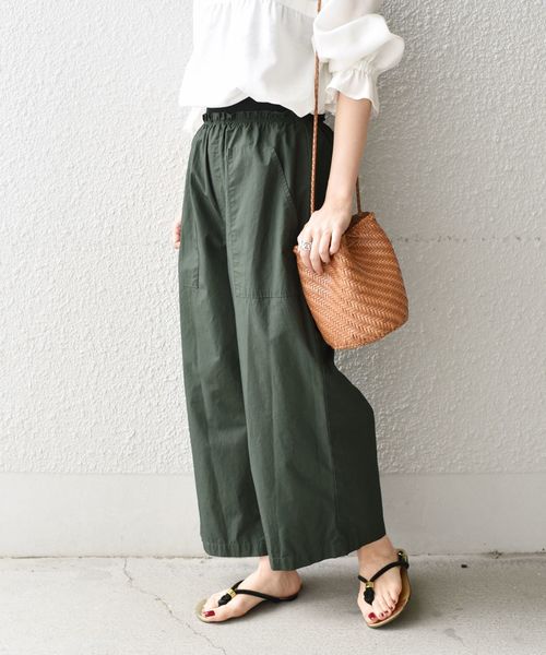 liflattie ships(リフラティ シップス)の「liflattie ships:イージークロップドパンツ◇(その他パンツ・レディース・チャコールグレー/ナチュラル/グリーン・SMALL/MEDIUM)」の10枚目の写真