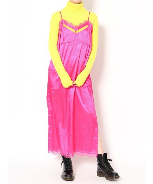 jouetie（ジュエティ）の「カラーランジェリーワンピース（ワンピース・レディース・グレー/ピンク/イエロー/ブラウン・MEDIUM）」の9枚目の写真