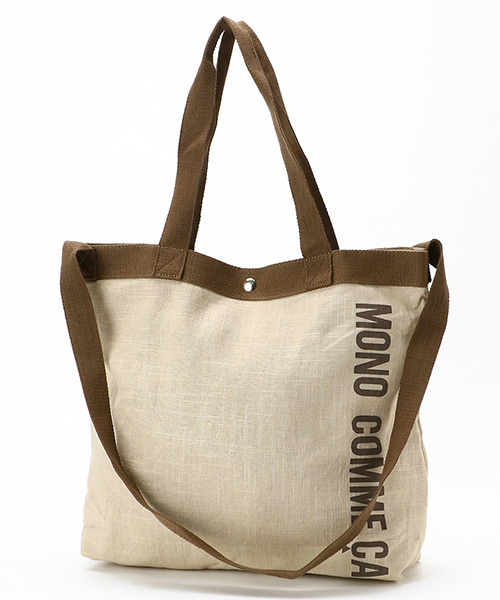 Mono Comme Ca モノコムサ の 麻混 トートバッグ トートバッグ Wear