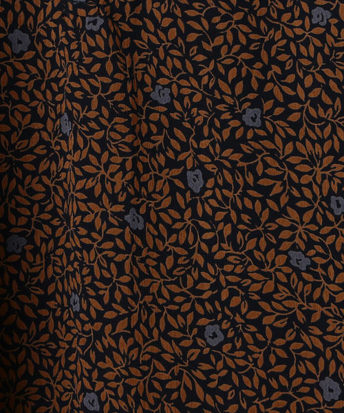 liflattie ships（リフラティ シップス）の「liflattie ships:フラワープリントギャザーブラウス（シャツ/ブラウス・レディース・ブラウン/グリーン/ナチュラル・SMALL/MEDIUM）」の16枚目の写真