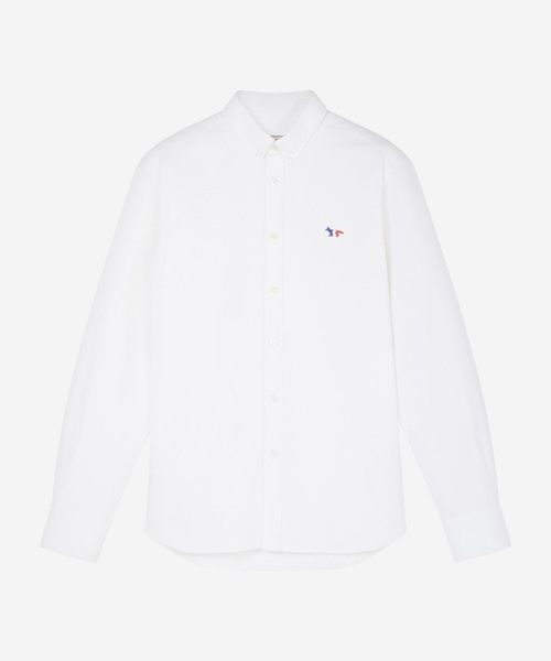 Maison Kitsune（メゾンキツネ）の「OXFORD TRICOLOR FOX PATCH CLASSIC SHIRT（シャツ/ブラウス・メンズ・ホワイト/ネイビー・38/39/40/37/41）」の4枚目の写真