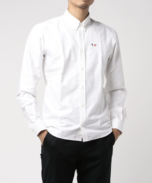 Maison Kitsune（メゾンキツネ）の「OXFORD TRICOLOR FOX PATCH CLASSIC SHIRT（シャツ/ブラウス・メンズ・ホワイト/ネイビー・38/39/40/37/41）」の7枚目の写真