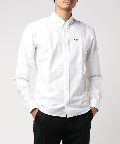 Maison Kitsune（メゾンキツネ）の「OXFORD TRICOLOR FOX PATCH CLASSIC SHIRT（シャツ/ブラウス・メンズ・ホワイト/ネイビー・38/39/40/37/41）」の15枚目の写真