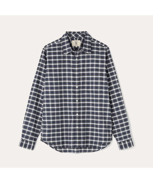 AIGLE(エーグル)の「吸水速乾 オックスフォード 長袖チェックシャツ(シャツ/ブラウス・メンズ・ブルー/ダークネイビー・MEDIUM/LARGE/SMALL/X-LARGE)」の11枚目の写真
