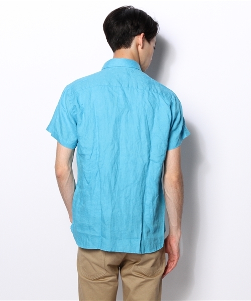 TOMMY HILFIGER（トミーヒルフィガー）の「SOLID LINEN SHIRT S/S（シャツ/ブラウス・メンズ・ホワイト/ブルー/ネイビー/レッド・X-LARGE/SMALL/MEDIUM/LARGE）」の11枚目の写真