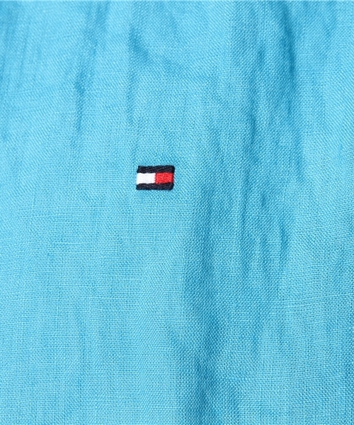 TOMMY HILFIGER（トミーヒルフィガー）の「SOLID LINEN SHIRT S/S（シャツ/ブラウス・メンズ・ホワイト/ブルー/ネイビー/レッド・X-LARGE/SMALL/MEDIUM/LARGE）」の7枚目の写真