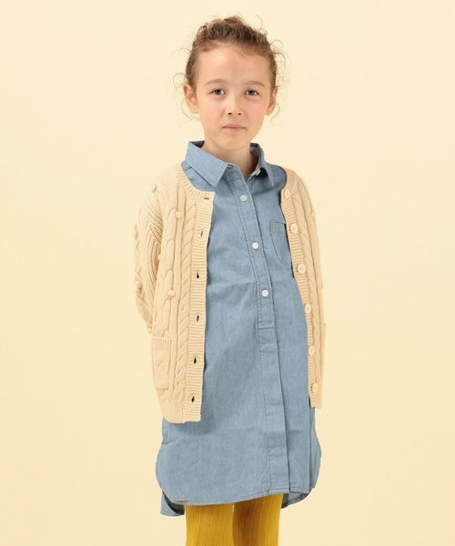 セール Ships Kids ダンガリー シャツ ワンピース 100 130cm ワンピース Ships シップス のファッション通販 Zozotown