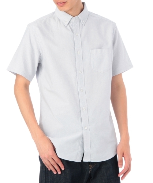 THE SHOP TK (ザ ショップ ティーケー )の「半袖オックスフォードシャツ(シャツ/ブラウス・メンズ・ホワイト/ブルー/ブルー系1/ネイビー/グレー/グリーン/レッド・02/03/04)」の2枚目の写真