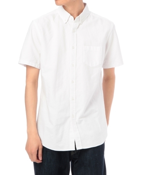 THE SHOP TK (ザ ショップ ティーケー )の「半袖オックスフォードシャツ(シャツ/ブラウス・メンズ・ホワイト/ブルー/ブルー系1/ネイビー/グレー/グリーン/レッド・02/03/04)」の1枚目の写真