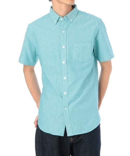 THE SHOP TK (ザ ショップ ティーケー )の「半袖オックスフォードシャツ(シャツ/ブラウス・メンズ・ホワイト/ブルー/ブルー系1/ネイビー/グレー/グリーン/レッド・02/03/04)」の3枚目の写真