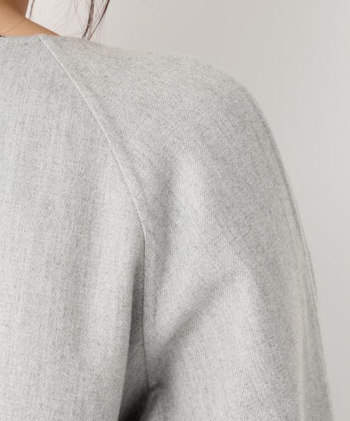 GLOBAL WORK(グローバルワーク)の「Wフェイス着流しコート/834482(その他アウター・レディース・ライトグレー/ベージュ・FREE)」の14枚目の写真