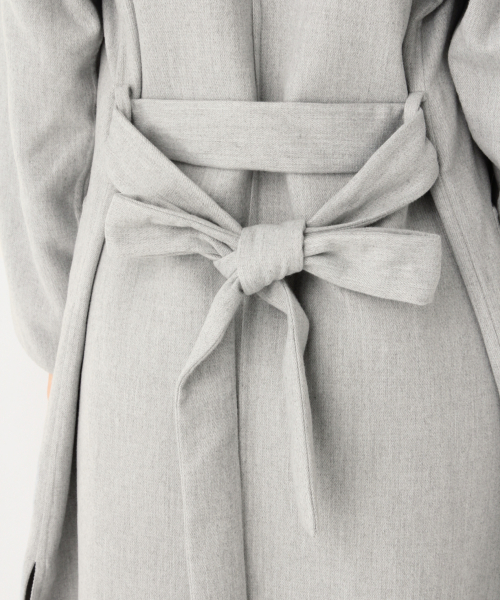 GLOBAL WORK(グローバルワーク)の「Wフェイス着流しコート/834482(その他アウター・レディース・ライトグレー/ベージュ・FREE)」の15枚目の写真