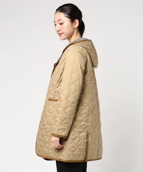 Blue その他アウター Blue ミキシングブルー のファッション Mixing ジャケット アウター セール キルティングコート その他アウター Mixing Blue 裏プリント使い 裏プリント使い