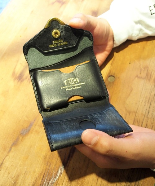 Cramp クランプ UKブライドル レザー コンパクトウォレット  ミニ財布 Cramp クランプ UKブライドル レザー コンパクトウォレット ミニ