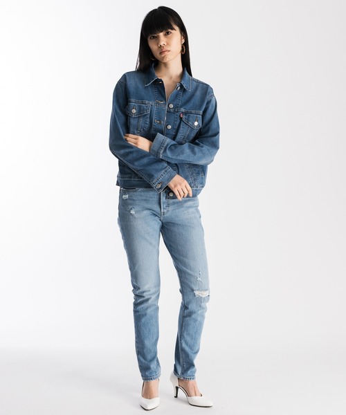 Levi's(リーバイス)の「501(R) SKINNY TANGO TAPS(デニムパンツ・レディース・ライトインディゴブルー・24inch/25inch/26inch/27inch/23inch)」の4枚目の写真