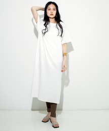 AUDITION（オーディション）の「D1508 コットンレーヨンOE天竺BOX Tシャツワンピース（ワンピース）」