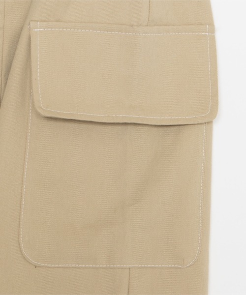 DING（ディング）の「DING/カーゴロングスカート（スカート・レディース・ライトベージュ/ブラック・FREE）」の8枚目の写真