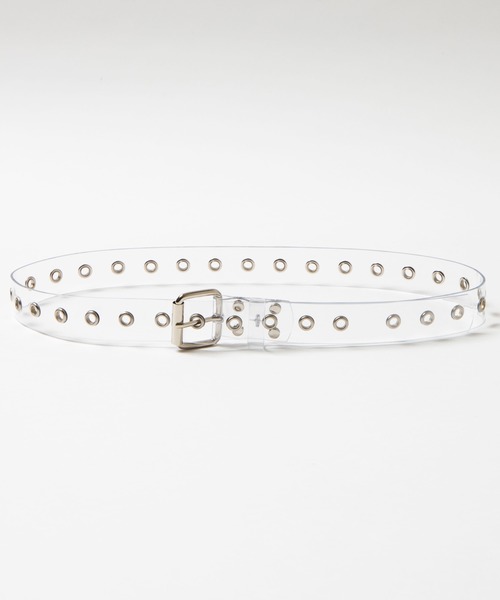 WEGO（ウィゴー）の「WEGO/クリアハトメベルト（ベルト・レディース・ブラック/パープル/その他1/ブラウン・FREE）」の4枚目の写真