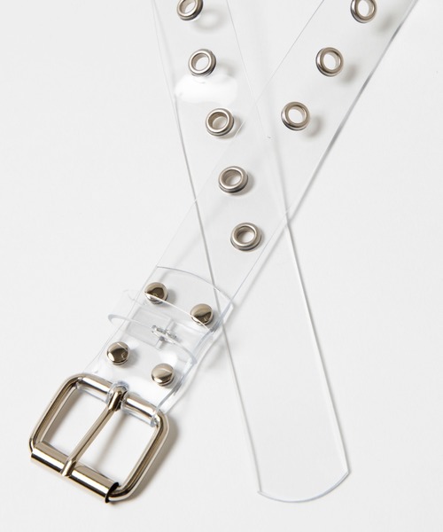 WEGO（ウィゴー）の「WEGO/クリアハトメベルト（ベルト・レディース・ブラック/パープル/その他1/ブラウン・FREE）」の9枚目の写真