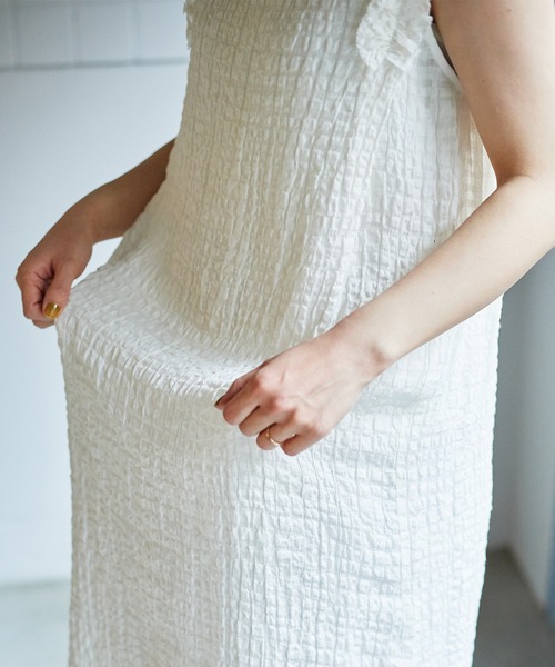 シャドウーサッカーチェック フリルワンピース ワンピース Bulle De ワンピース ドレス ワンピース Savon ビュルデサボン のファッション De