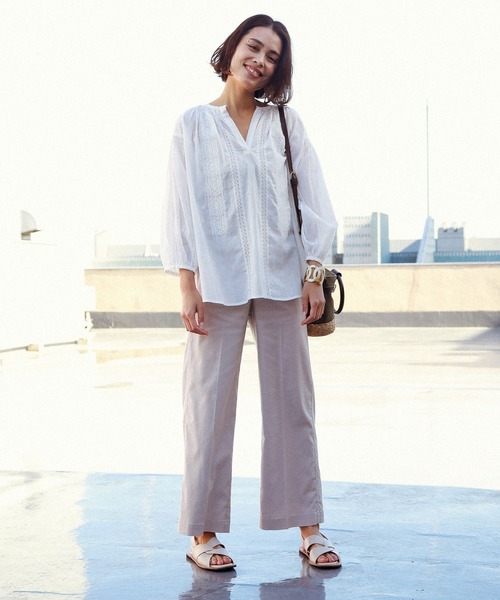 BAYFLOW（ベイフロー）の「クロスサンダル（サンダル・レディース・ブラック/オフホワイト・SMALL/MEDIUM/LARGE）」の15枚目の写真