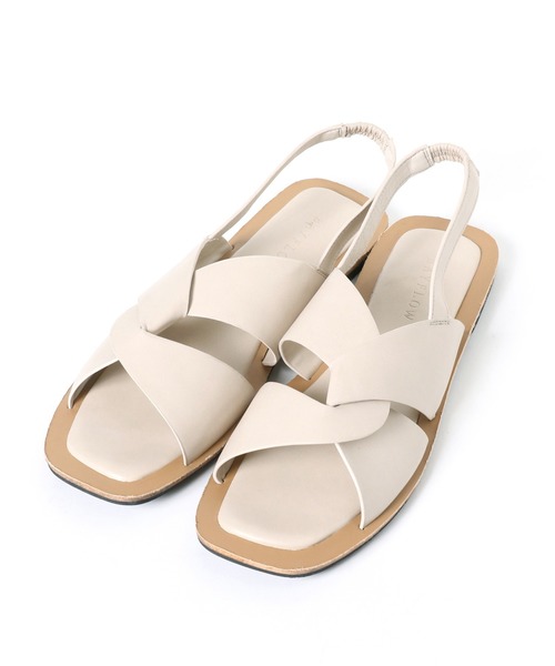 BAYFLOW（ベイフロー）の「クロスサンダル（サンダル・レディース・ブラック/オフホワイト・SMALL/MEDIUM/LARGE）」の8枚目の写真